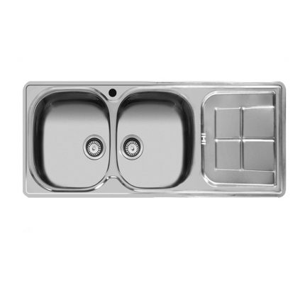 سینک استیل توکار اخوان کد 145 چپ لگن