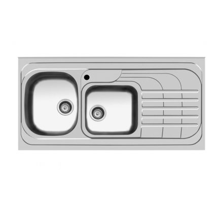 سینک استیل روکار اخوان کد 74 چپ لگن