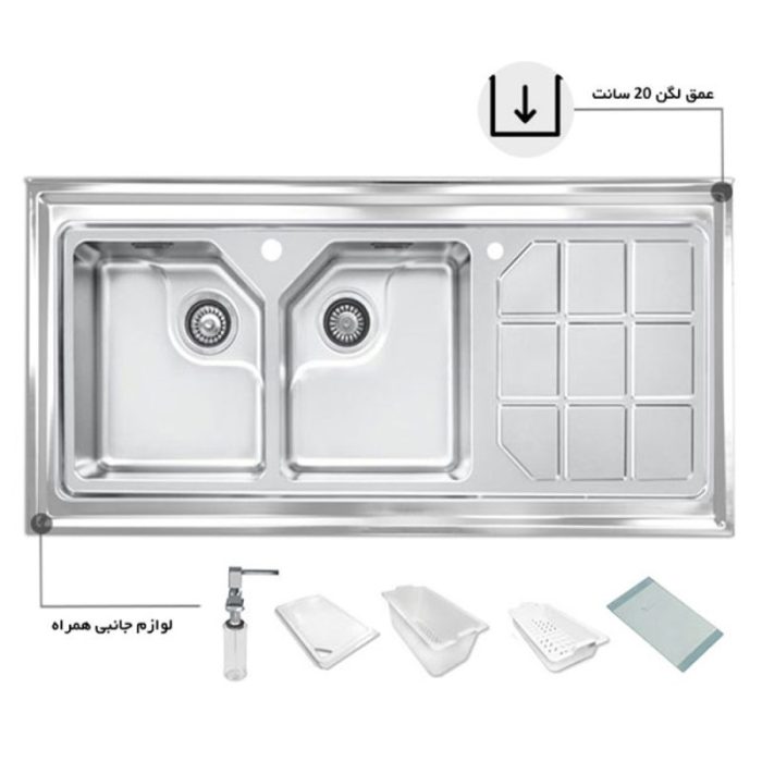 سینک اخوان روکار کد 325 راست لگن