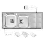 سینک اخوان توکار کد 501s راست لگن