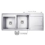 سینک بیمکث مدل 741BS توکار چپ لگن