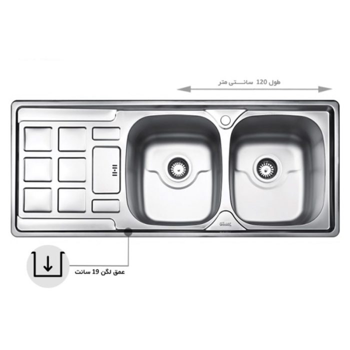 سینک بیمکث مدل 920BS توکار