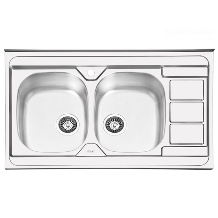 سینک ایلیا استیل مدل 1051 روکار راست لگن