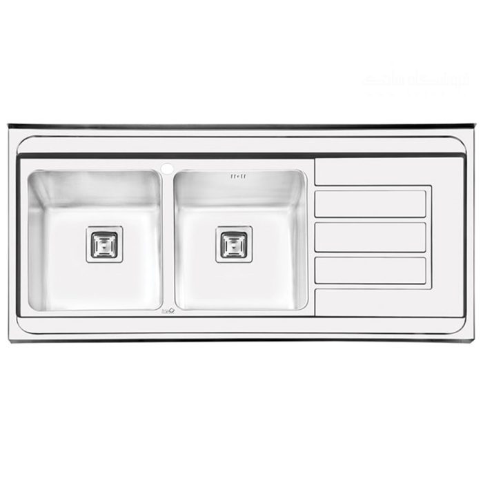 سینک ایلیا استیل مدل 1062 روکار چپ لگن