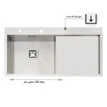 سینک ایلیا استیل مدل 6031 توکار چپ لگن